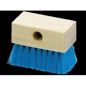 A&B BRUSH MANUFACTURING CORP 6002 A&B Hardwood-Back Pool Tile Brush, Blue Bristles