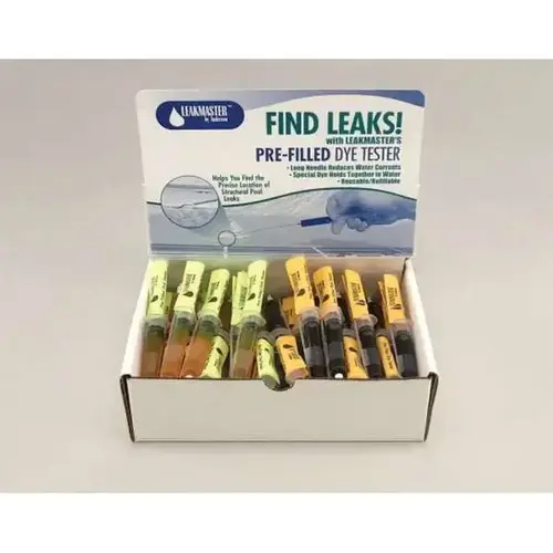 Leak Finder Pre-Filled Dye Test Syringe, Blue w/ Flex Nozzle Leak Finder Pre-Filled Dye Test Syringe, Blue w/ Flex Nozzle