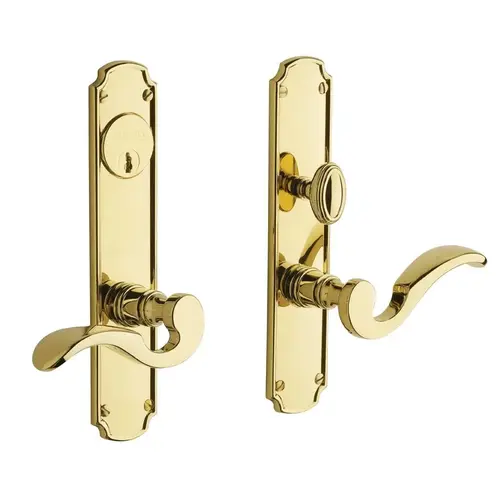 Bismark Single Cylinder Entry Mortise Lock Trim Unlacquered Brass Finish Bismark Single Cylinder Entry Mortise Lock Trim Unlacquered Brass Finish