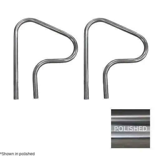 30" X 0.49" Classic Figure-4 Polished Handrail Pair