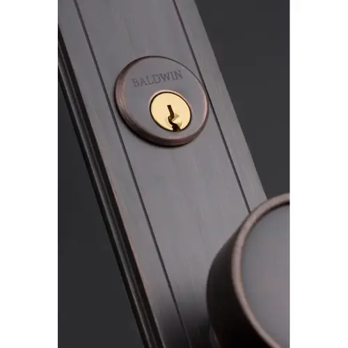 Hollywood Hills Knob by Knob Double Cylinder Entry Mortise Lock Trim Lifetime Satin Nickel Finish