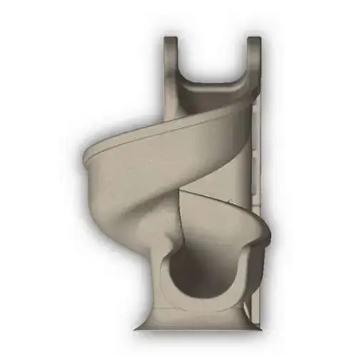 78? Sandstone 360 Degree Tsunami Pool Slide With Enclosed Ladder 78? Sandstone 360 Degree Tsunami Pool Slide With Enclosed Ladder