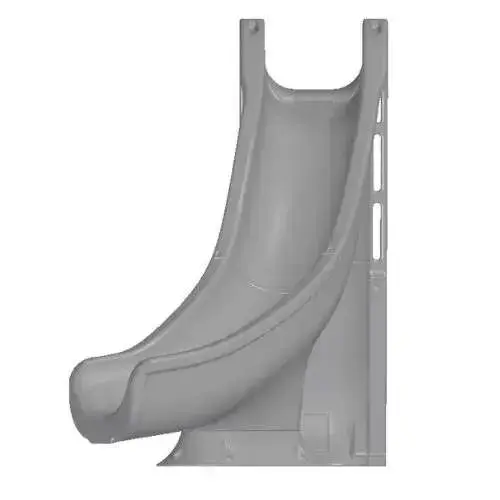 7' 8" Gray Tidal Wave Right Turn Pool Slide With Enclosed Ladder 7' 8" Gray Tidal Wave Right Turn Pool Slide With Enclosed Ladder