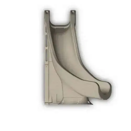 7' 8" Sandstone Tidal Wave Left Turn Pool Slide With Enclosed Ladder