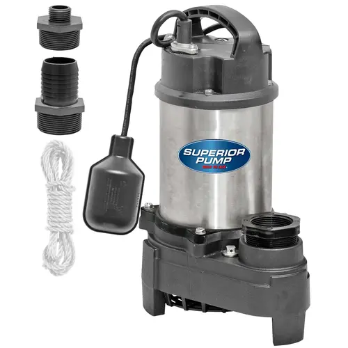 Pump Sump Ss 4500Gph 1/2Hp Tether Flt