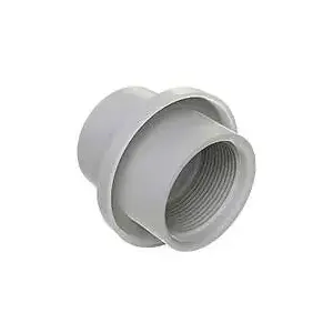 AQUASTAR POOL PRODUCTS INC 3601 Light Niche/Return Fitting (Fits Over 11/2" Pipe), White