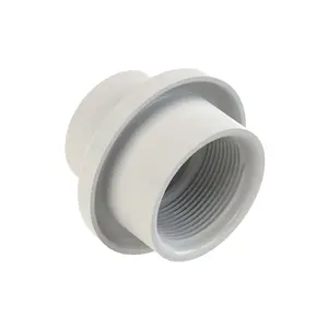 AQUASTAR POOL PRODUCTS INC 3705 Light Niche/Return Fitting (Fits Inside 2" Pipe), 11/2" Socket, Dark Gray