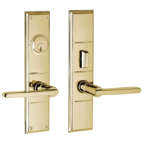 Houston Single Cylinder Entry Mortise Lock Trim Lifetime Brass Finish Houston Single Cylinder Entry Mortise Lock Trim Lifetime Brass Finish