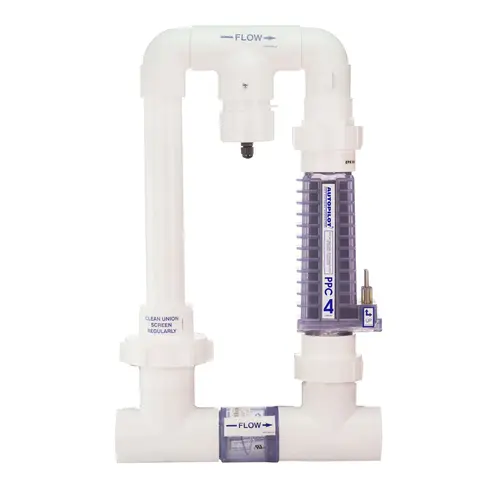Manifold With Rc-52 Cell, Tri-Sensor, Base, And Check Valve For Residential Pools Up To 52,000 Gallons