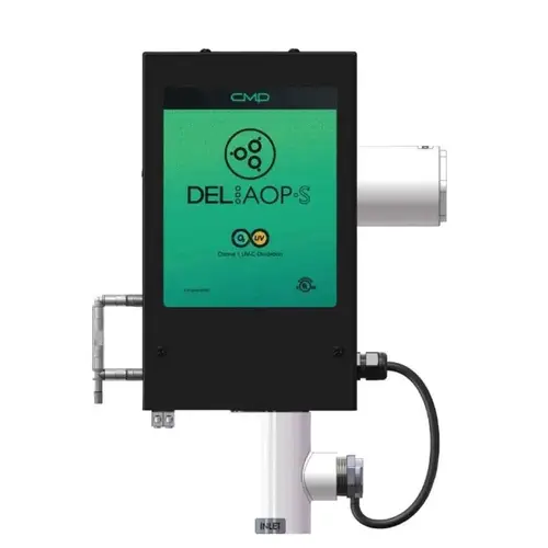 DEL AOP S, 25,000 gallons, 110/240VAC, 20 GPM, Inlet and Outlet 3/4" PVC Socket