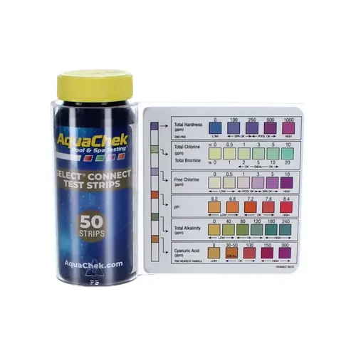 Hach Select 7 In 1 StrIPS Complete Total Hardness, , Total Chlorine , Free Chlorine , Ph , Total Alkalinity , Cyanuiric Acid