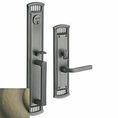 Richland Left Hand Full Dummy Mortise Lock Trim Blank Plates Antique Brass Finish Richland Left Hand Full Dummy Mortise Lock Trim Blank Plates Antique Brass Finish