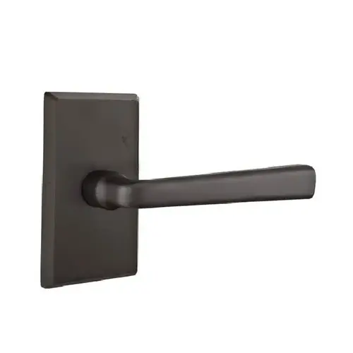 Cimarron Lever Right Hand Passage With Style # 3 Rose Flat Black Finish Cimarron Lever Right Hand Passage With Style # 3 Rose Flat Black Finish
