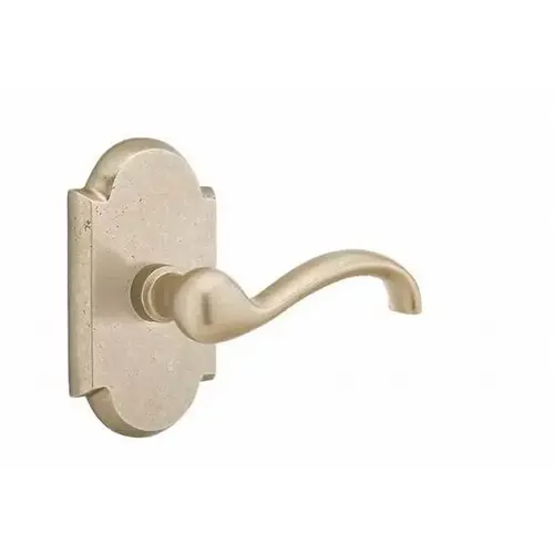 Teton Lever Right Hand Passage With Style # 1 Rose Tumbled White Bronze Finish Teton Lever Right Hand Passage With Style # 1 Rose Tumbled White Bronze Finish