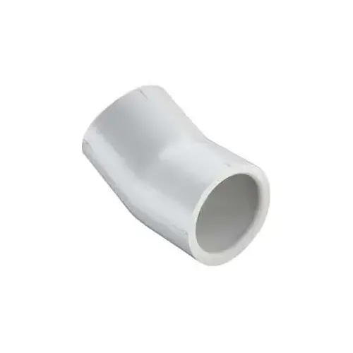 2" 22-1/2 Elbow PVC Sch. 40 Slip White