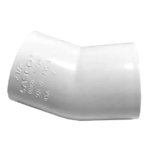 1-1/2" 22-1/2 Elbow PVC Sch. 40 Slip White