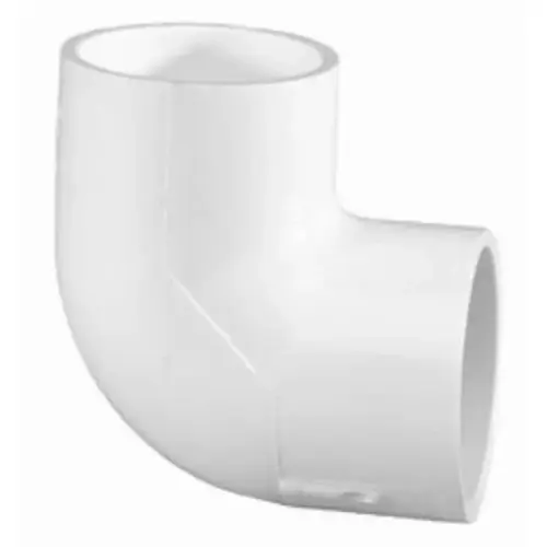 6" 90 Elbow PVC Sch. 40 Slip White