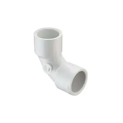 Sch. 40 PVC Sweep Elbow 1-1/2 in. Socket Standard Short White Sch. 40 PVC Sweep Elbow 1-1/2 in. Socket Standard Short White