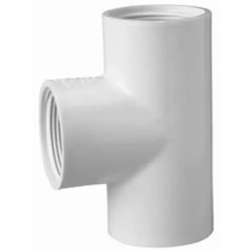 1-1/2" Tee PVC Sch. 40 FPT White 1-1/2" Tee PVC Sch. 40 FPT White