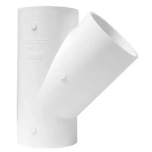 1-1/2" Wye PVC Sch. 40 Slip White 1-1/2" Wye PVC Sch. 40 Slip White