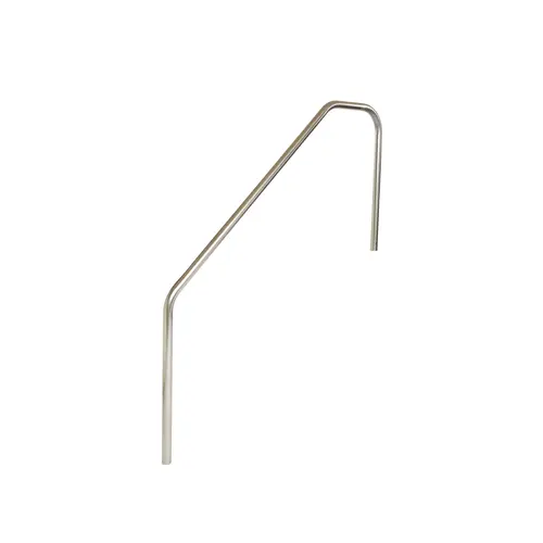 6' Heavy Duty Stair Rail 3 Bend Vinyl Coat White Deck To Floor .049 6' Heavy Duty Stair Rail 3 Bend Vinyl Coat White Deck To Floor .049