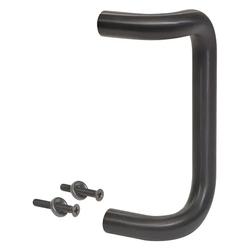 8" Offset Pull Handle, Aluminum Material, 8" Center To Center, 1" Diameter, Oil Rubbed Bronze Finish 8" Offset Pull Handle, Aluminum Material, 8" Center To Center, 1" Diameter, Oil Rubbed Bronze Finish