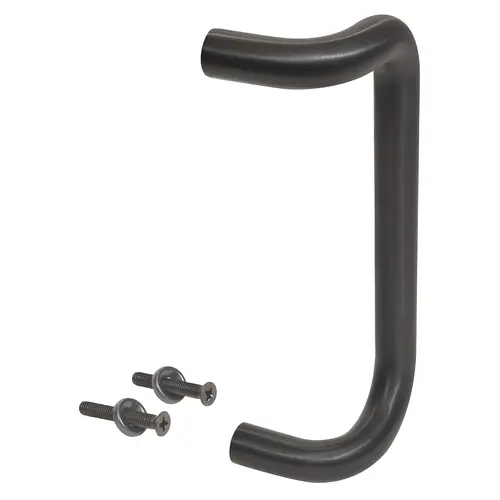 10" Dark Bronze Solid Offset Pull Handle, Aluminum Material, 10" Center To Center, Dark Bronze Finish 10" Dark Bronze Solid Offset Pull Handle, Aluminum Material, 10" Center To Center, Dark Bronze Finish