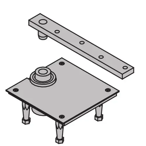 1-1/2" Center Hung Cement Case Bottom Pivot 600 Pounds Satin Bronze Finish 1-1/2" Center Hung Cement Case Bottom Pivot 600 Pounds Satin Bronze Finish