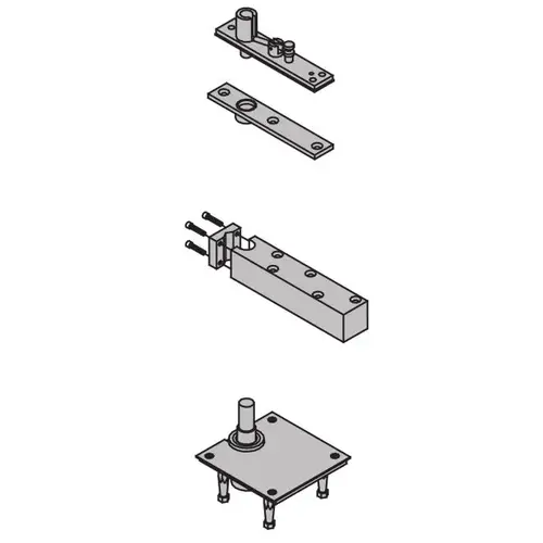 1-1/2" Center Hung Cement Case Pivot Set 1000 Pounds Dark Bronze Painted Finish 1-1/2" Center Hung Cement Case Pivot Set 1000 Pounds Dark Bronze Painted Finish