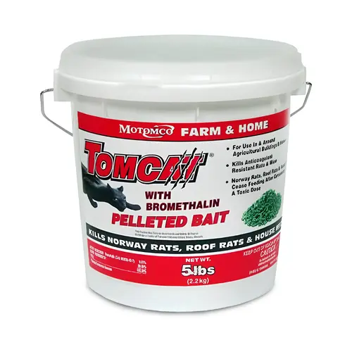 Tomcat with Bromethalin Pelleted Rodent Bait 5-lbs