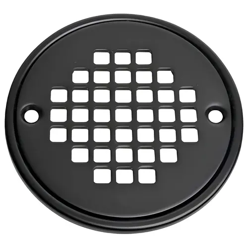 Oatey 130 Series Screw-In Strainer with Ring, Stainless Steel, Black, Matte, Specifications: Round Shape Oatey 130 Series Screw-In Strainer with Ring, Stainless Steel, Black, Matte, Specifications: Round Shape