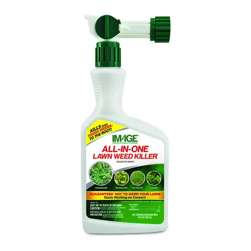 Weed Killer, Liquid, Spray Application, 24 oz Amber