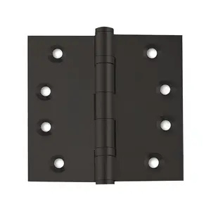 Stanley Security FBB179WT4510B 4" x 5" Steel Full Mortise Ball Bearing Standard Weight Square Corner Wide Throw Hinge # 065129 Oil Rubbed Bronze Finish