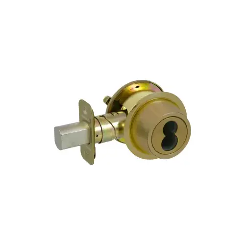 FSIC Deadbolt Single Cylinder, Full Size Interchangeable Core, Less Core, 2-3/8 to 2-3/4 Adjustable Backset, Grade 1, 609/US5 Antique Brass FSIC Deadbolt Single Cylinder, Full Size Interchangeable Core, Less Core, 2-3/8 to 2-3/4 Adjustable Backset, Grade 1, 609/US5 Antique Brass