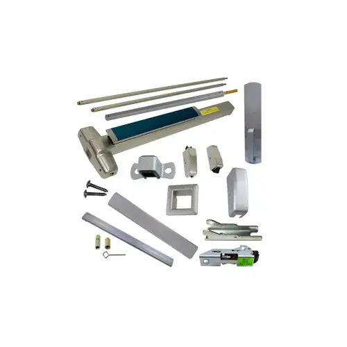 KIT - LD (Less Dogging), SVR (Surface Vertical Rod) Smooth Exit Device, 990 Dummy Pull Trim, Less Bottom Rods, 36" x 84", Grade 1, 626/US26D Satin Chrome KIT - LD (Less Dogging), SVR (Surface Vertical Rod) Smooth Exit Device, 990 Dummy Pull Trim, Less Bottom Rods, 36" x 84", Grade 1, 626/US26D Satin Chrome