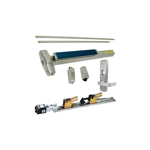 KIT - QEL (Quiet Electric Latch Retraction), SVR (Surface Vertical Rod) Smooth Exit Device, 996L-06 Lever Trim (Requires Rim Cylinder), RHR Right Hand Reverse/Reversible Handing, (Snap Ring Tool Needed), 36" x 84", Grade 1, 626/US26D Satin Chrome KIT - QEL (Quiet Electric Latch Retraction), SVR (Surface Vertical Rod) Smooth Exit Device, 996L-06 Lever Trim (Requires Rim Cylinder), RHR Right Hand Reverse/Reversible Handing, (Snap Ring Tool Needed), 36" x 84", Grade 1, 626/US26D Satin Chrome