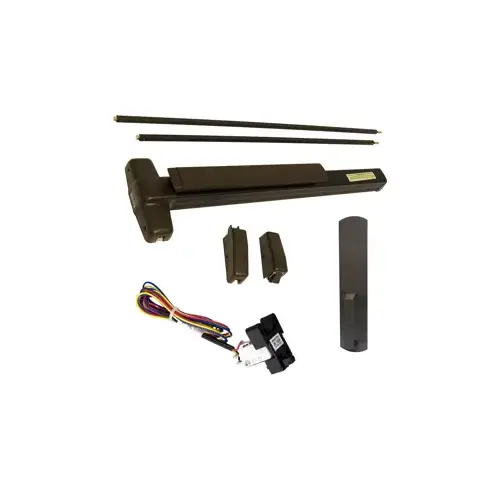 KIT - RX (Request to Exit Switch), SVR (Surface Vertical Rod) Grooved Exit Device, 990DT Dummy Pull Trim, 48" x 84", Grade 1, 710/US11P Dark Bronze KIT - RX (Request to Exit Switch), SVR (Surface Vertical Rod) Grooved Exit Device, 990DT Dummy Pull Trim, 48" x 84", Grade 1, 710/US11P Dark Bronze