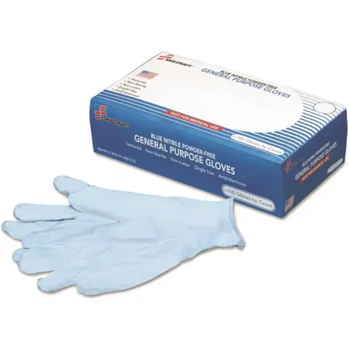 Nitrile General Purpose Gloves, Blue, X-Large, 9.5
