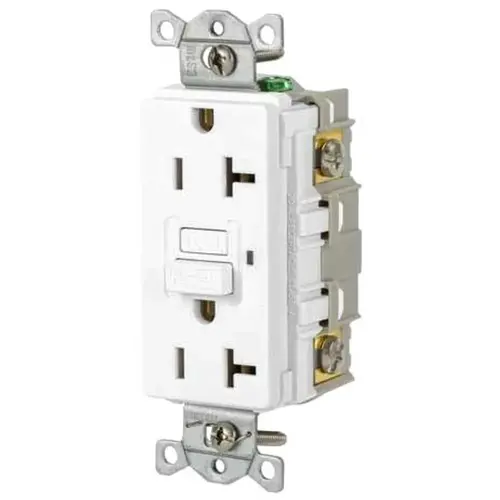 Wiring Commercial Self-Test Gfci Receptacle, 20a, White Wiring Commercial Self-Test Gfci Receptacle, 20a, White