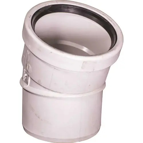 4" PVC Sewer 22-1/2d Elbow Sdr35 - Gxsp