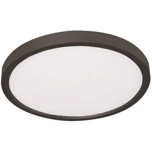 AFX EGRF12LAJD1BK 22w Edge LED Round 12" Ceiling Flush Mount Black Adjustable Cct 1650 Lm