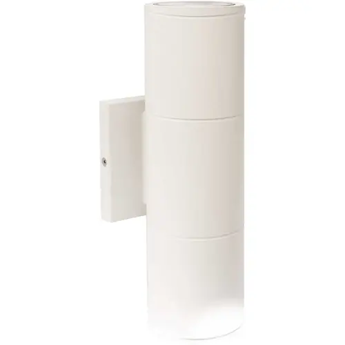 2 Light LED Large Up And Down Sconce Fixture White Finish 20 Watt 2 Light LED Large Up And Down Sconce Fixture White Finish 20 Watt