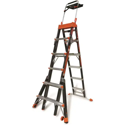 375 Lb Rated Adjustable Step Ladder Air Deck Included 375 Lb Rated Adjustable Step Ladder Air Deck Included