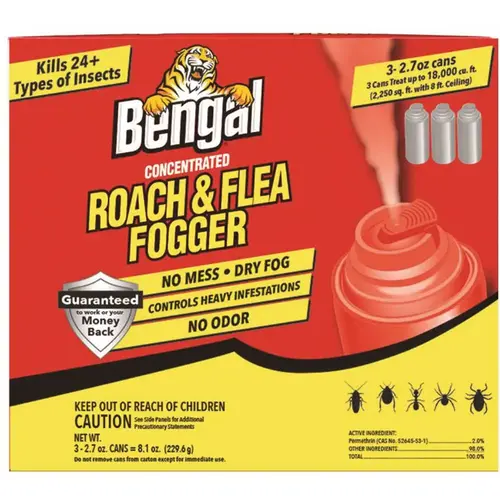 3 - 2.7 Oz Roach And Flea Fogger