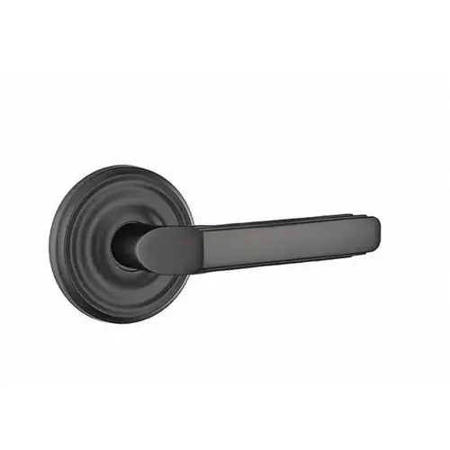 Milano Lever Left Hand Passage With Regular Rose Flat Black Finish