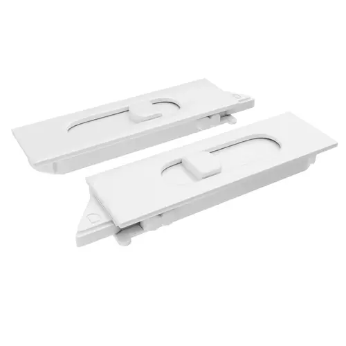 Snap-In Tilt Latch Pair Plastic Material Right and Left Hand Side White Finish