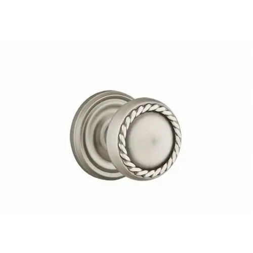 Rope Knob Dummy with Regular Rose and CF Mechanism Antique Nickel Finish Pair Rope Knob Dummy with Regular Rose and CF Mechanism Antique Nickel Finish Pair