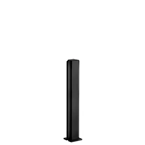 Matte Black 12" Center Design Series Partition Post Matte Black 12" Center Design Series Partition Post