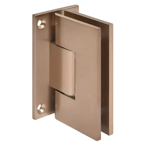 Dark Brushed Bronze Vienna 337 Series Adjustable Wall Mount Full Back Plate Hinge, Brass Material, 36" Max Door Width, Dark Brushed Bronze Finish