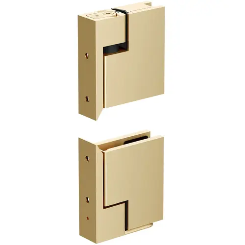Satin Brass Zero Hinge Set Satin Brass Zero Hinge Set